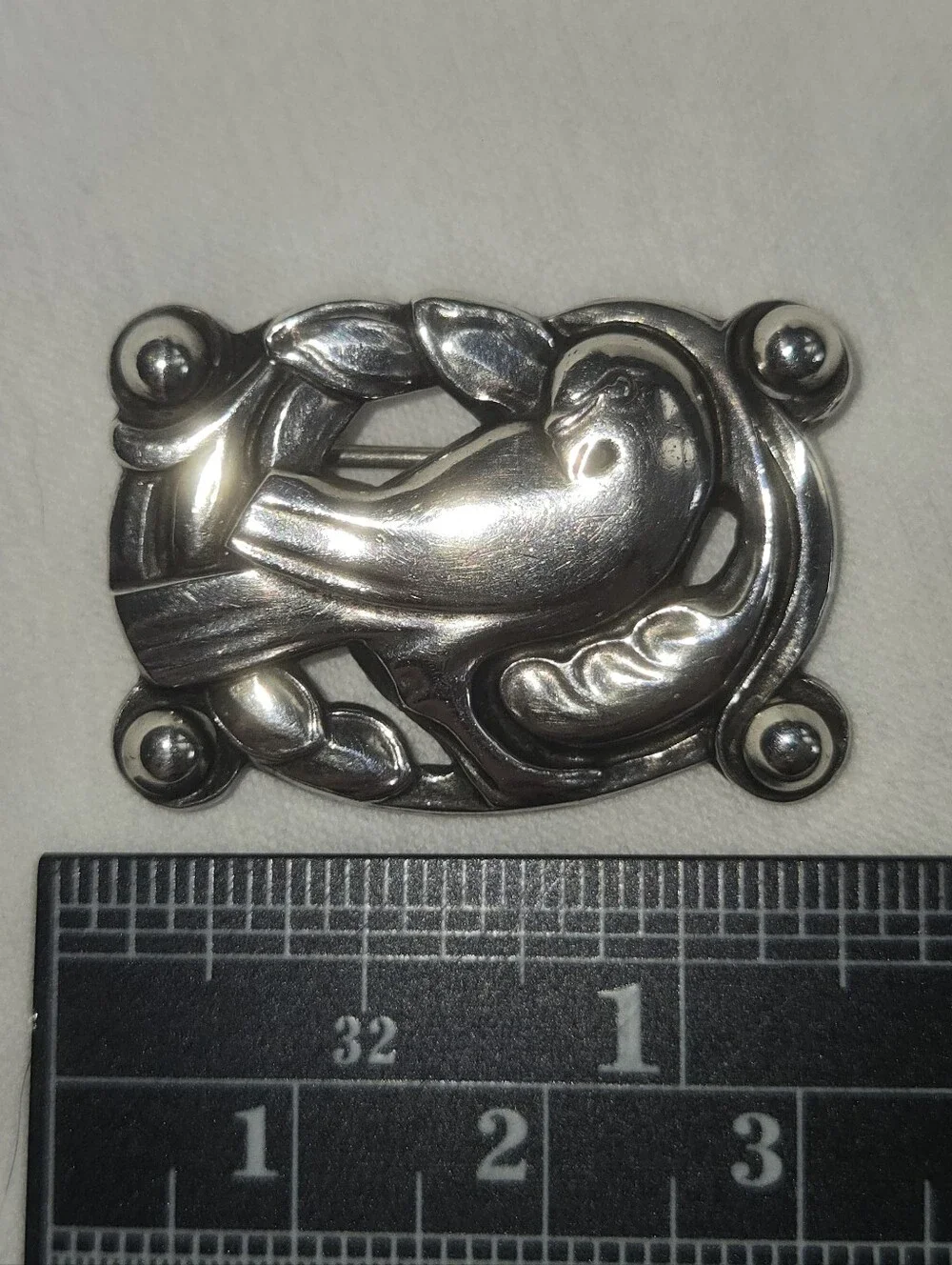 Coro Sterling Silver Bird Brooch